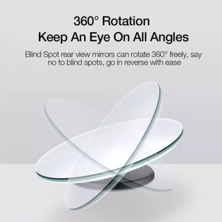 زوج مرآة للمنقطة العمياء للسيارات 360 درجة
