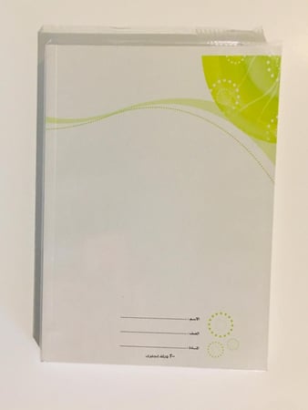 دفاتر انجليزي عادي 200 ورقة ,6 حبات, 6 حبات أشكال متنوعة