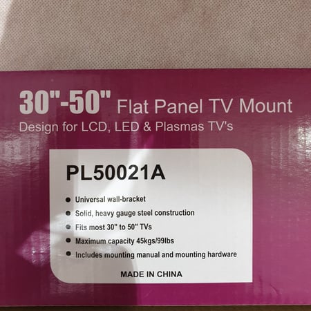 جيتون | حامل تلفزيون جداري 30-50 بوصة GETON | Flat TV Panel Television Wall Holder
