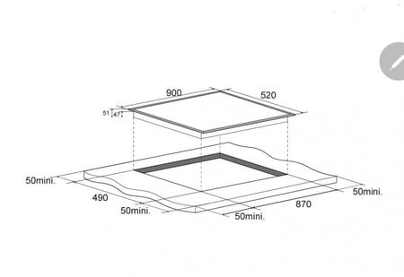 سطح 90سم سرميك لمس ميديا موديلMC-HV848