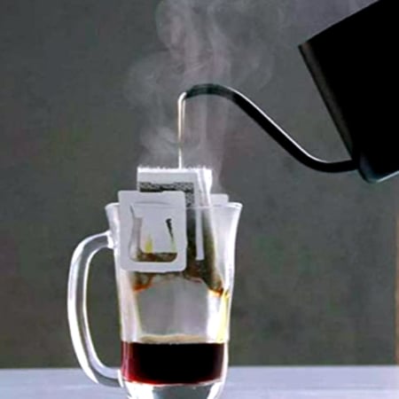 ابريق ستانلس ستيل لترشيح وتقطير القهوة 200مل صغير