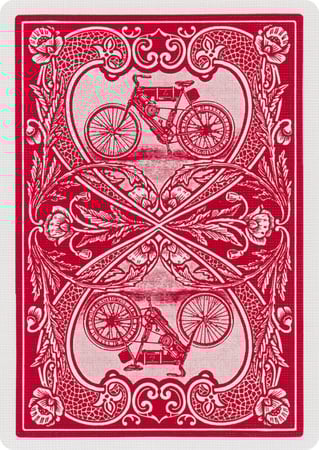 ورق لعب بلوت بايسكل اوتو بيك نمبر 1 - احمر