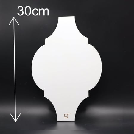 لوح خشب MDF شكل 3 مقاس 20*30 سم (1 حبة)