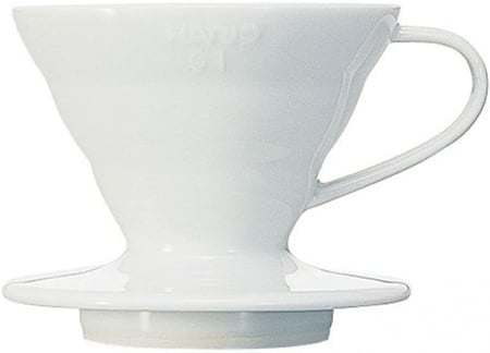 قمع هاريو V60 سيراميك أبيض - مقاس 01