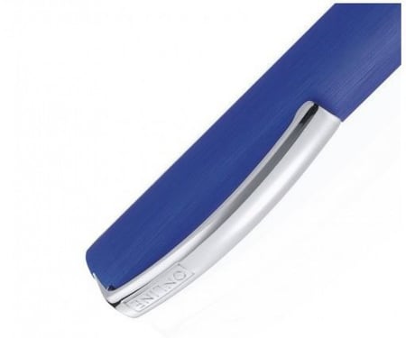قلم ازرق جاف (اللون الخارجي أزرق غامق ) ONLINE