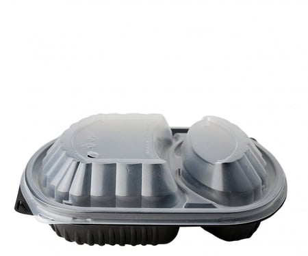 microwave dish with lid 2C