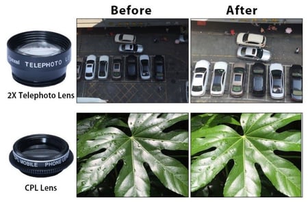 عدسات الهاتف الذكي 5 في 1