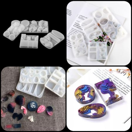 قالب ميداليات البحر على شكل مربعات شكل 3