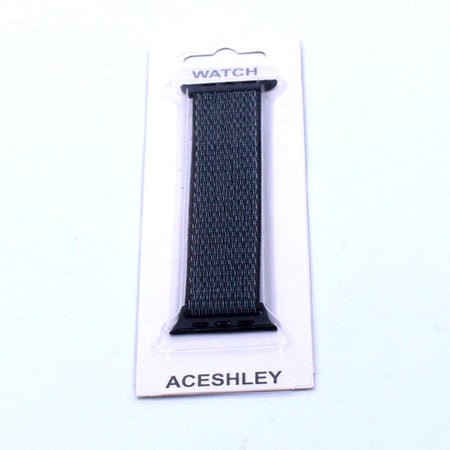 سوار بديل لساعة أبل سلسلة 1 2 3 38 مم 22 سنتيمتر رمادي أسود