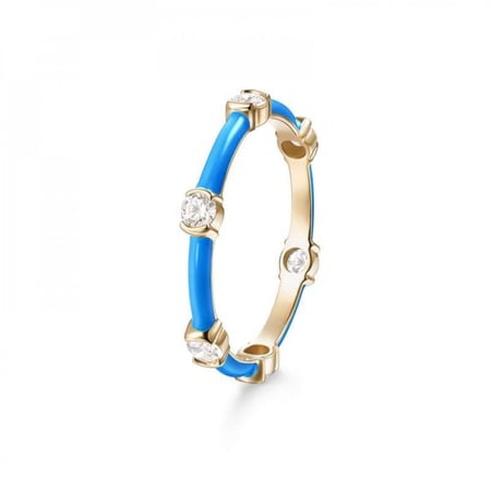 خاتم نحيف : ازرق