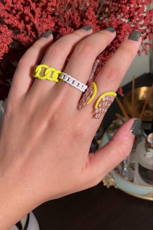 خاتم أنجل روز قولد : اصفر