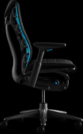 Embody Gaming كرسي ازرق ألعاب الفيديو Herman Miller Embody Logitech