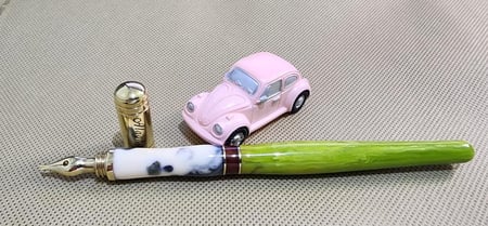 قلم الآغا،  ذهبي بغطاء نحاسي، 2 mm