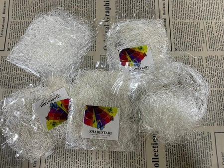 ليقة حرير طبيعي شرقي - شبستري