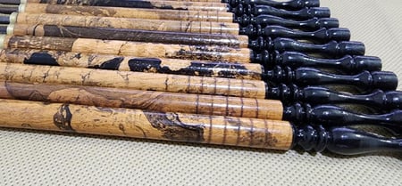 طقم جاوي مقبض النمر الأسود- 10 مقاسات مع حقيبة قماشية هدية - الرقم 144500049