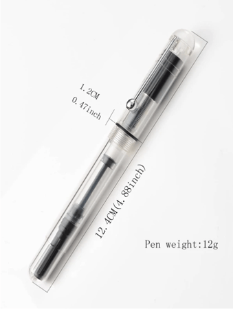 قلم حبر (جينهاو) بلاستيكي مع عبوات حبر