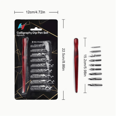 مقبض و9 ريش فاخرة