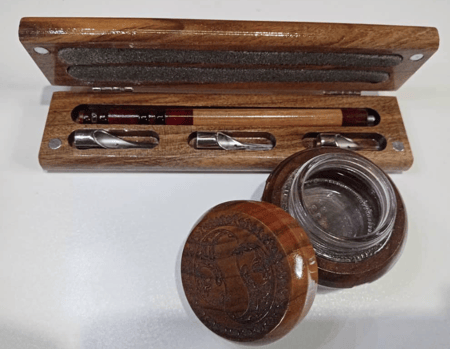 طقم  ماركة يوسف - مقبض و3 رؤوس معدنية