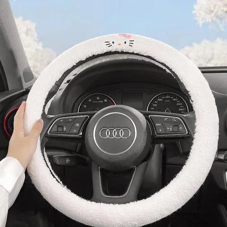 غطاء دركسون السيارة هيلوكيتي - hello kitty