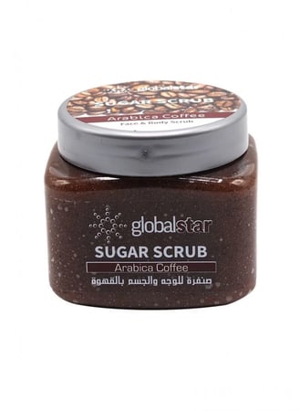 جلوبال ستار صنفرة سكر للوجه والجسم بالقهوة 500 مل