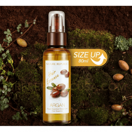 نيتشر ريببلك ارغان ماسك للشعر 200 مل +شامبو العناية العميقة  بالارغان من 300غم + بخاخ رذاذ جوهر الارغان لترطيب الشعر 80 مل