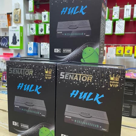 رسيفر سيناتور هولك فوركيه الاصدار الجديد 2025 اندرويد فايف جي SENATOR HULK ANDROID 4K 5G