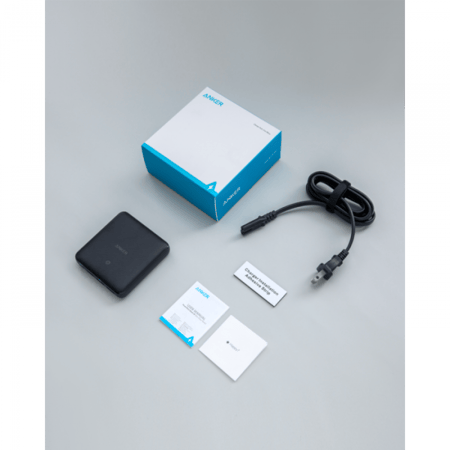 شاحن مكتبي انكر باوربورت اتوم - الاصدار الثالث - 65 واط - اسود