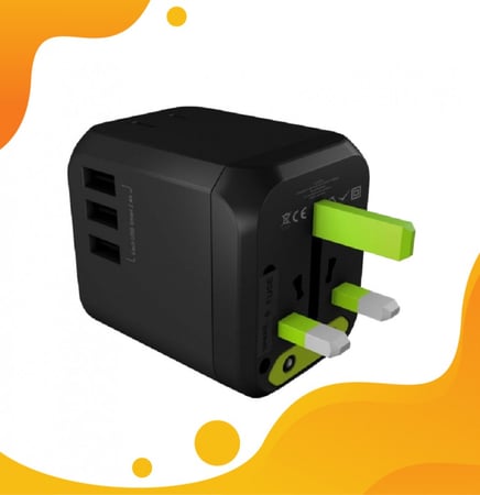 قوي - فيش جداري عالمي يونيك 30 واط اسود