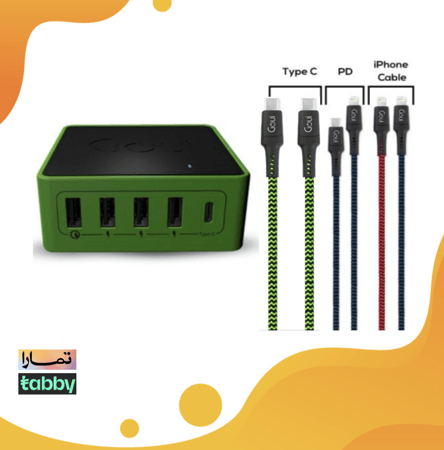 قوي كيمبا- 2 كيبل ايفون- كيبل تايب سي- كيبل ايفون PD