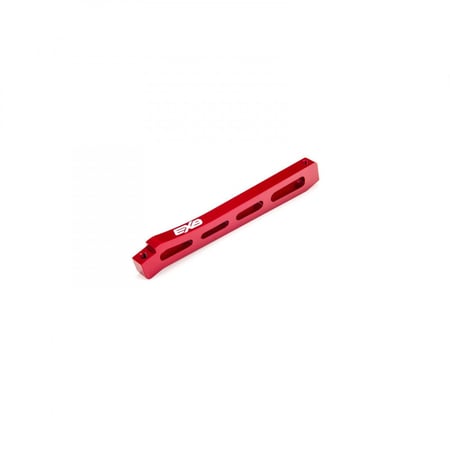 ARA320565 FRONT CENTER ALUMINUM CHASSIS BRACE, 118MM RED: EXB