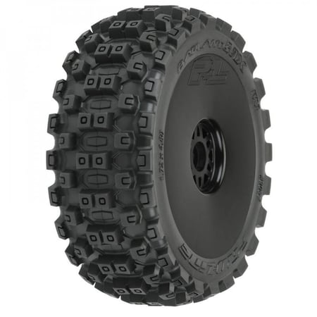 9067-41 1/8 Badlands MX M2 Front/Rear Buggy Tires Mounted 17mm Black (2)