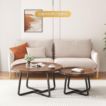 طقم من طاولات الضيافة الدائربة