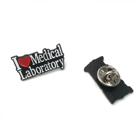 I Love Medical Lab Brooch