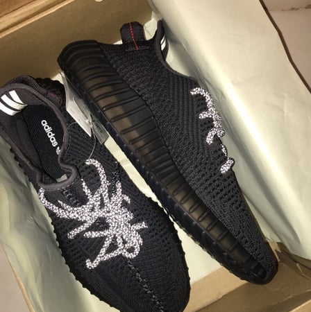 Adidas Yeezy Boost 350 V2 Black Static Non reflective
