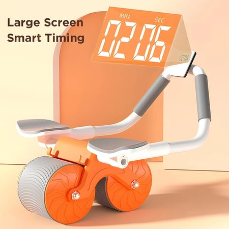 Ab عجلة انتعاش أوتوماتيكية مع دعم الكوع ، لوحة مسطحة ، عجلة البطن الصمت ، معدات ممارسة المنزل