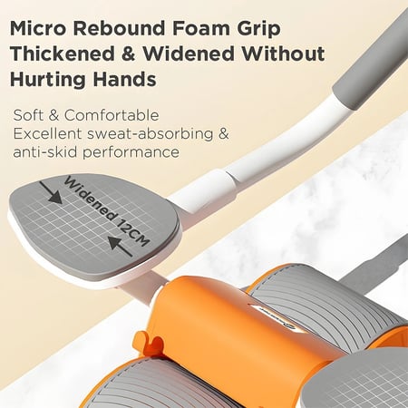 Ab عجلة انتعاش أوتوماتيكية مع دعم الكوع ، لوحة مسطحة ، عجلة البطن الصمت ، معدات ممارسة المنزل