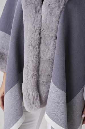 جاكيت صوف ناعم رمادي