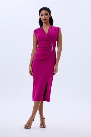 فستان كريب فوشي