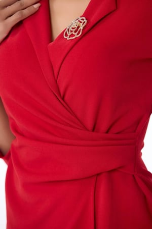 فستان كريب درابيه