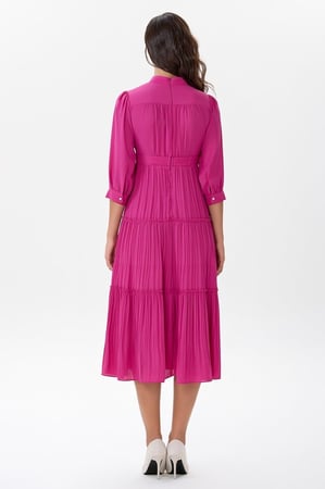 فستان شيفون فوشيا