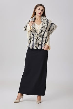 شال فرو بالوان الاسود