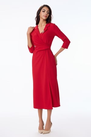 فستان كريب درابيه