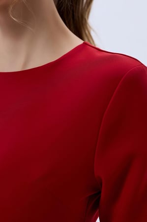 فستان كريب مع ورد