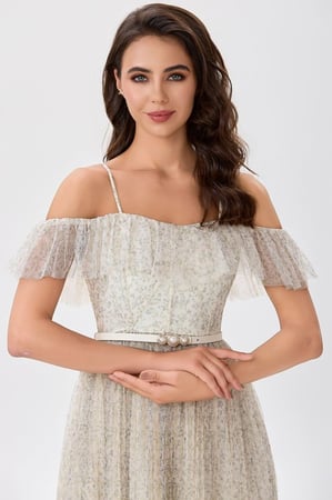 فستان تول قصة كورسية