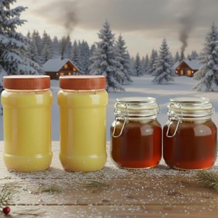 سدر بلدي ( 2كيلو ) + سمن بلدي بري ( 2 كيلو )