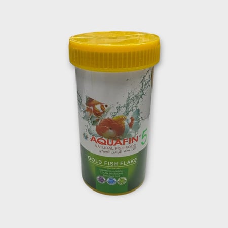 KW AQUAFIN 5 GOLD FISH FLAKE 250ML FISH FOOD أكل لأسماك الزينة