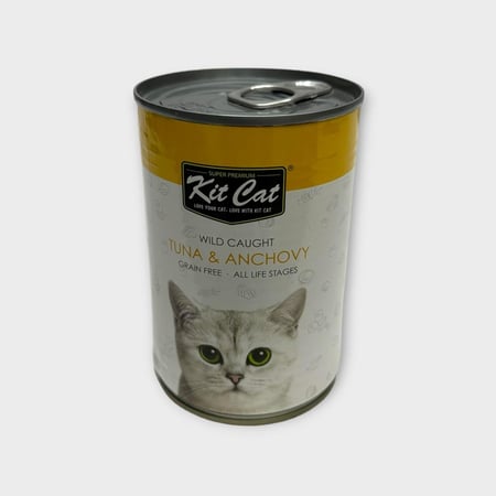 Kit Cat canned KC425 Tuna & Anchovy 400g معلبات أكل قطط