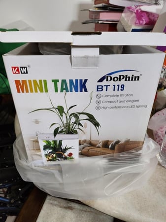 KW DoPhin Mini Tank PT-119 AQUARIUM FISH حوض أسماك الزينة