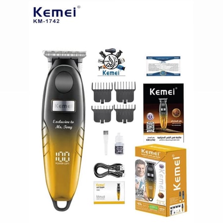 kemei 1742 ماكينة دقن وتحديد