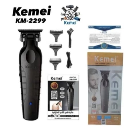 ماكينة كلاسيكية للحلاقين والاستخدام الشخصي على شكل حرف T للرجال مع أمشاط كيمي2299 موس